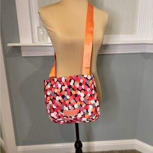 Vera Bradley Multicolor Confetti Crossbody Bag - Peach/Orange Strap-NWT